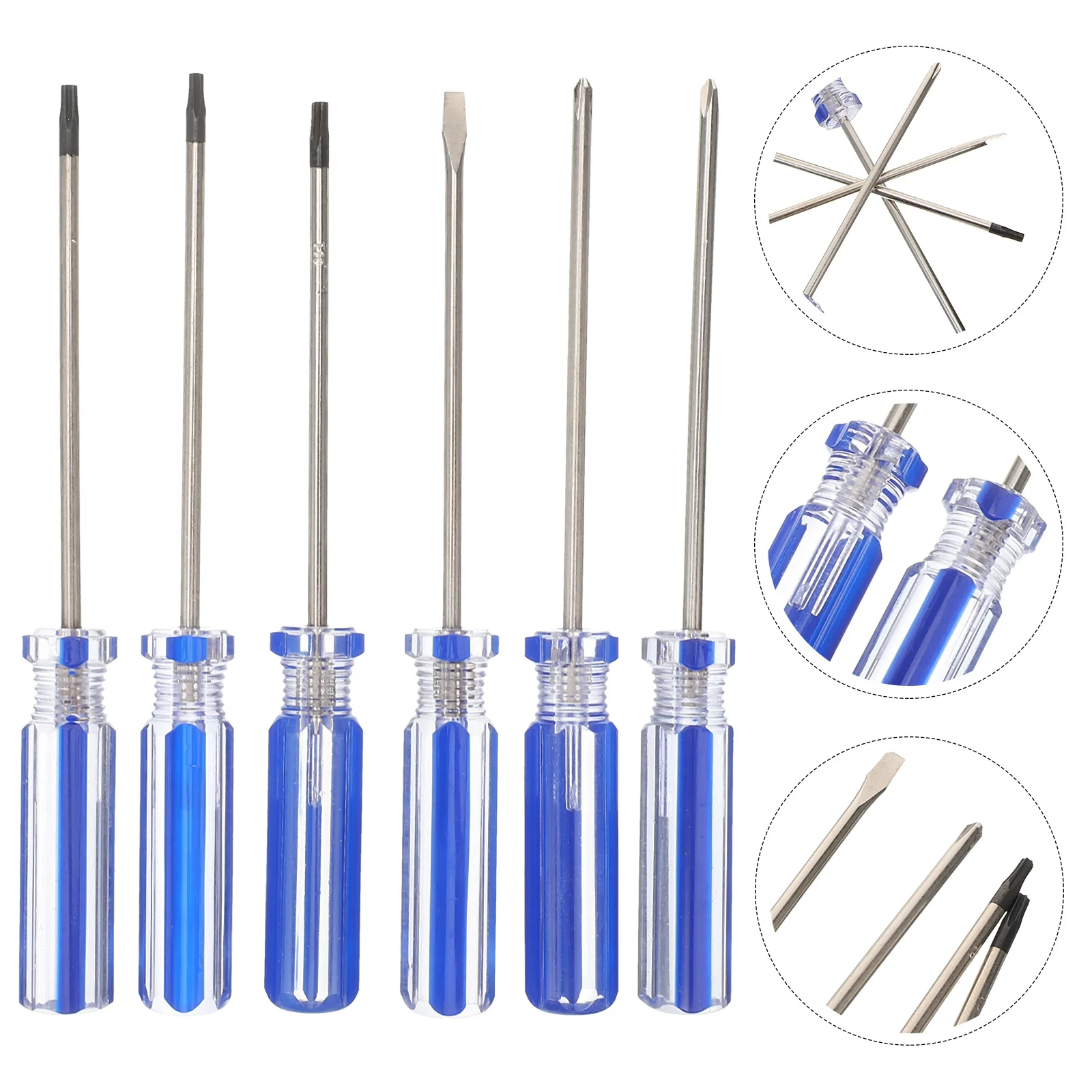 

6Pcs Precision Screwdriver Kit Compact Lightweight Ergonomic Design for Easy Carry and Use Screwdriver Set Repair Tool