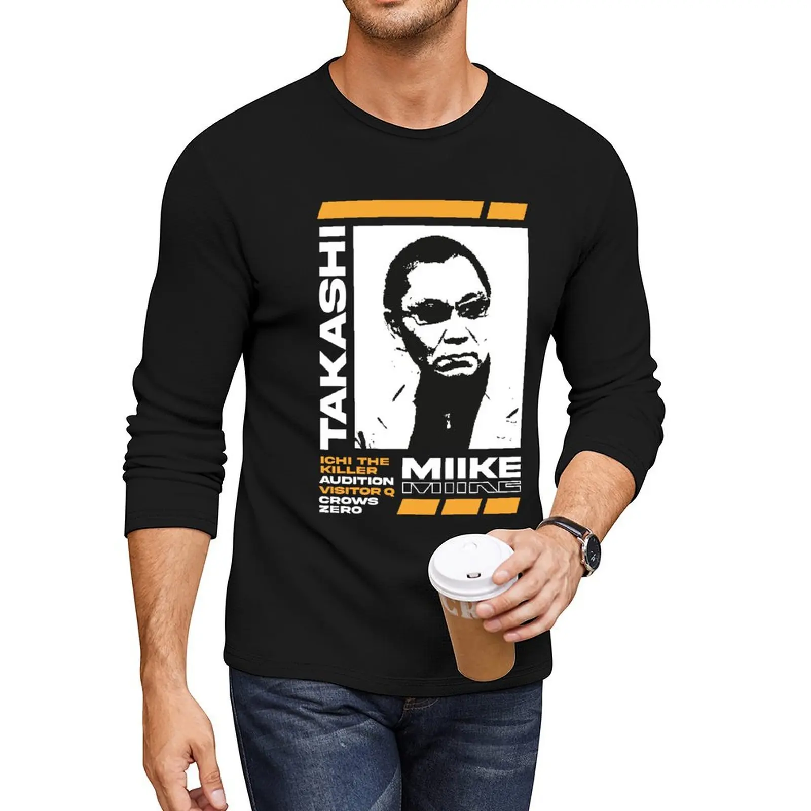 takashi miike Long T-Shirt custom t shirts design your own tees anime clothes quick-drying t-shirt Men's t-shirt