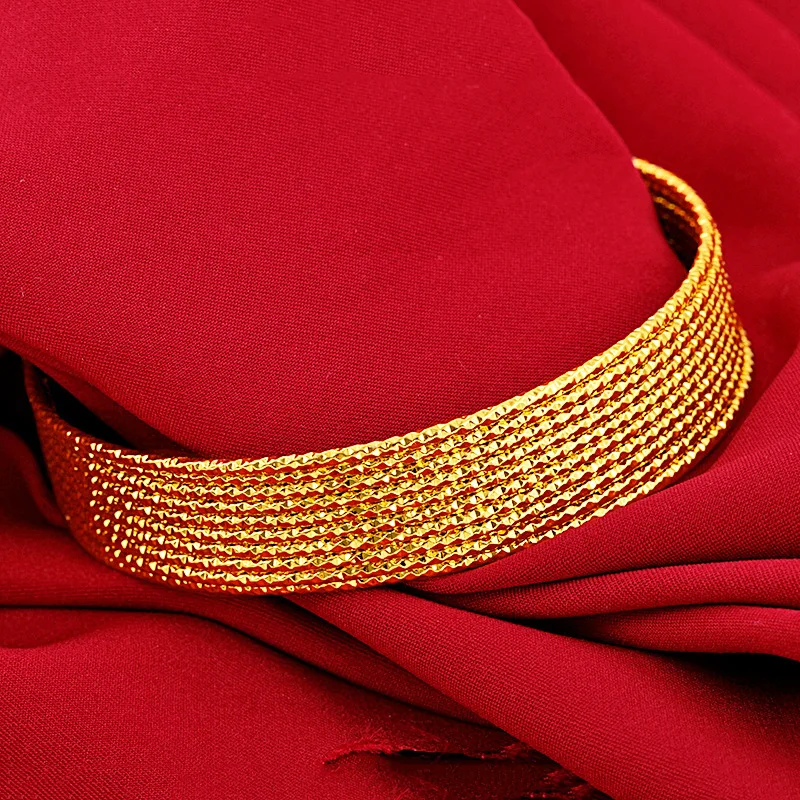 

Classic Timeless Popular Starry Open Bracelet For Women 24K Gold AU999 | Long-lasting new, lasting luster
