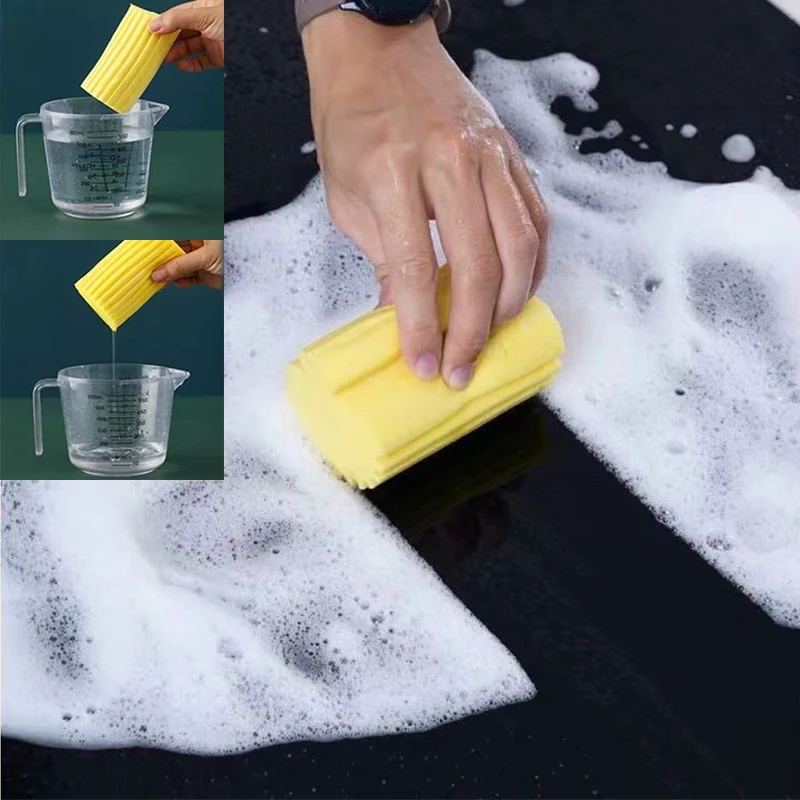 Strong Water Absorption PVA Cleaning Sponge Multifunctional wet duster sponge Household and Car Cleaning Sponge Rubbing Cotton