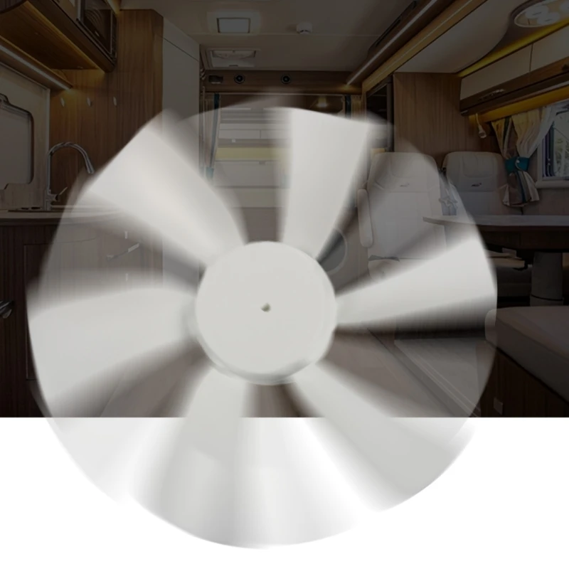 6 inch RVs Vent Fan 12V D-Shaft RVs Fan Motor with White Fan Exhaust Fan