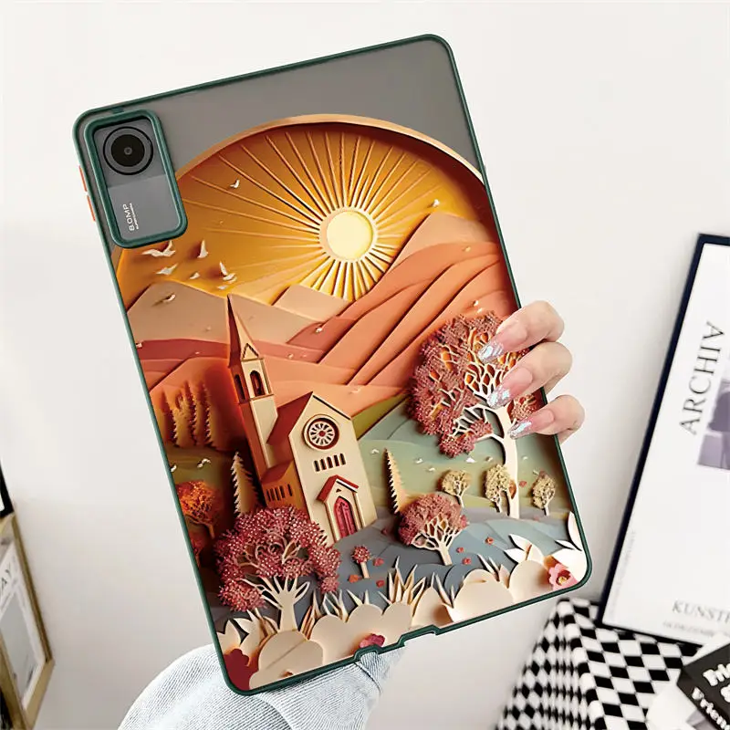 For Xiaomi Pad 6 Pro Case Ultra Thin Creative Scenery of Sunset Dusk Cover for Mi Pad 6 5 Pro SE 11 Inch 2023 Tablet Matte Cases