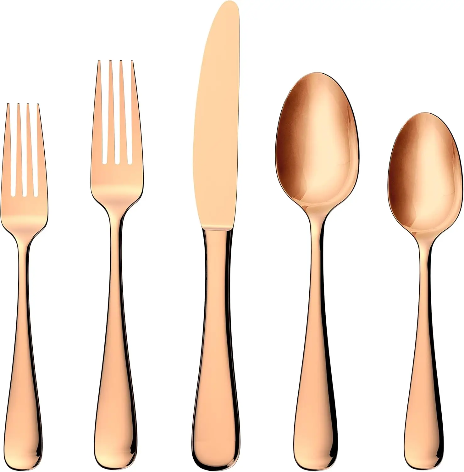 357C005Hsn Melodie Copper  5 Piece Place Setting