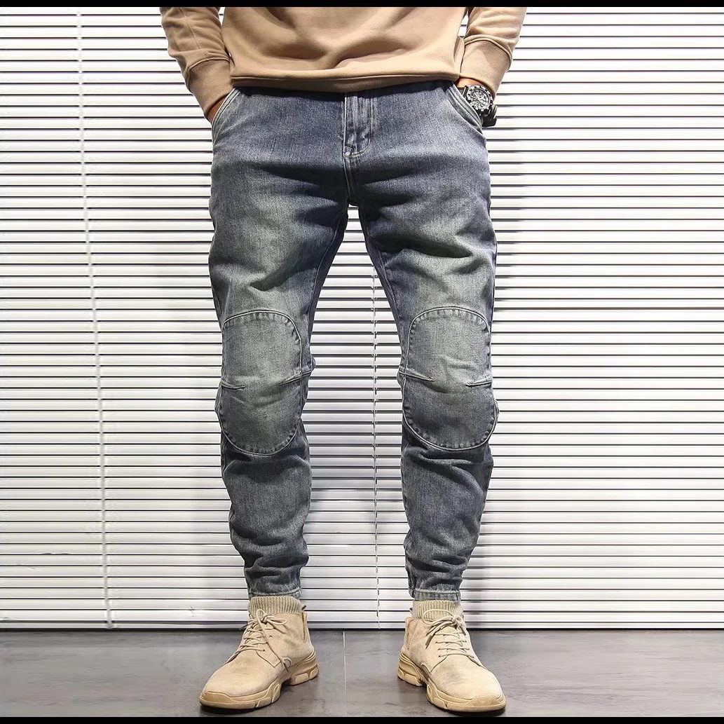 2023 New Spring Summer Men's Jeans Vintage Style Classic Casual Street Men Denim Pants Loose Luxury Cargo Pants Men Trouser Tide
