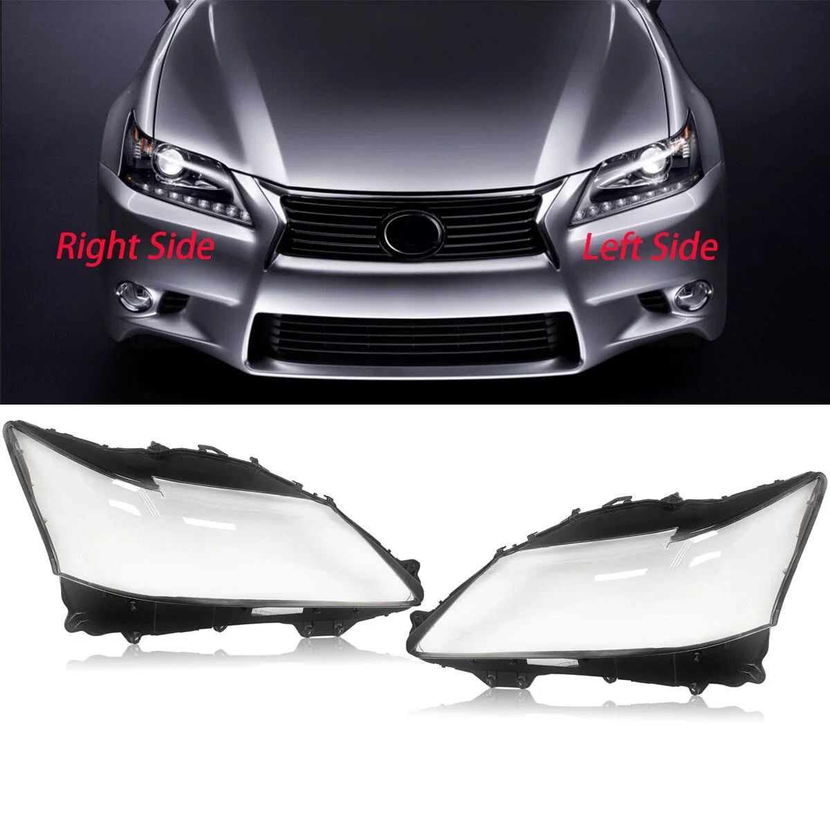 Front Headlight Lens Cover for Lexus GS350 GS450H 2013-2015