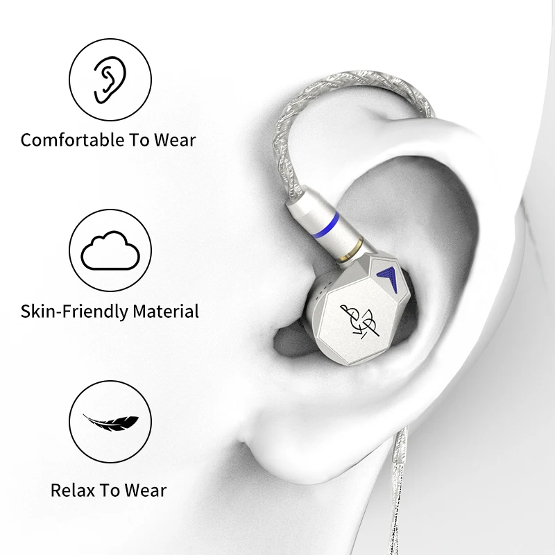 BGVP لحن مختلف ضبط أنماط السلكية HIFI سماعات مخصصة 12 مللي متر تتحرك لفائف محرك وحدة IEM في الأذن المعادن باس سماعات