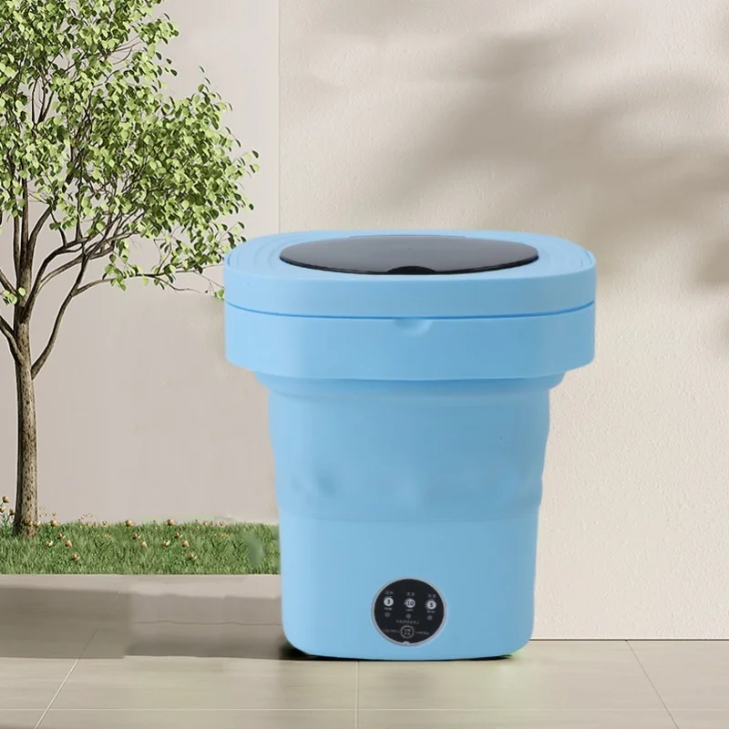 Portable Washing Machine Mini Foldable Washer 8.5L Deep Cleaning Of Underwear Baby Clothes Socks For Apartment Dormitory Hotel