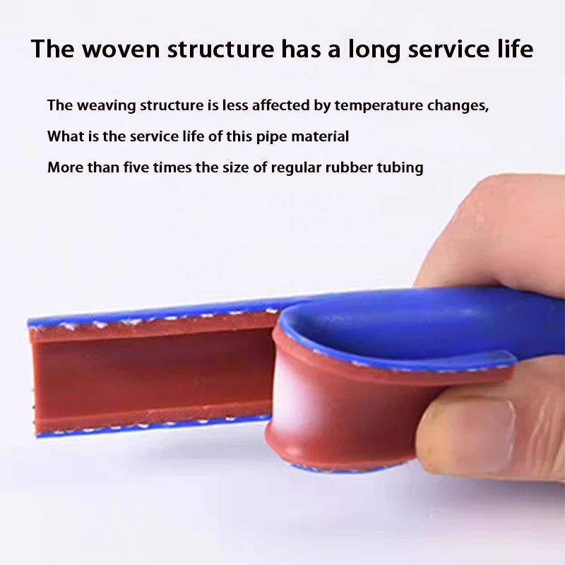 1M-20M ID 6mm-38mm Siliconen Slang Hittebestendige Hoge Druk Buis Auto Vacuüm warme Lucht Waterleiding Dubbellaags Rubberen Slang