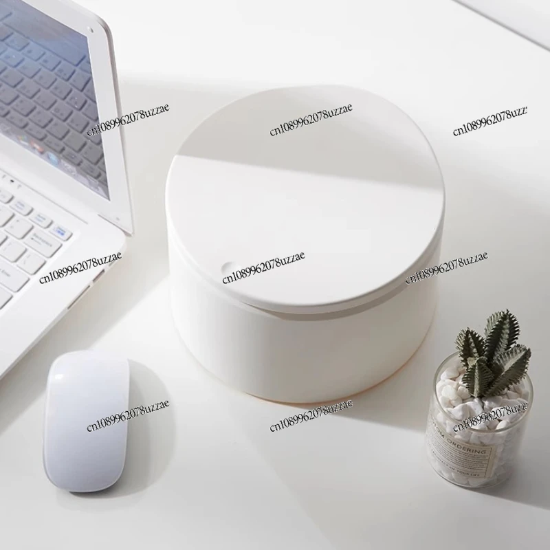 

Nordic Double-layer Desktop Trash Can Creative Small Simple Household Bedroom Living Room Coffee Table Table Mini Press Type
