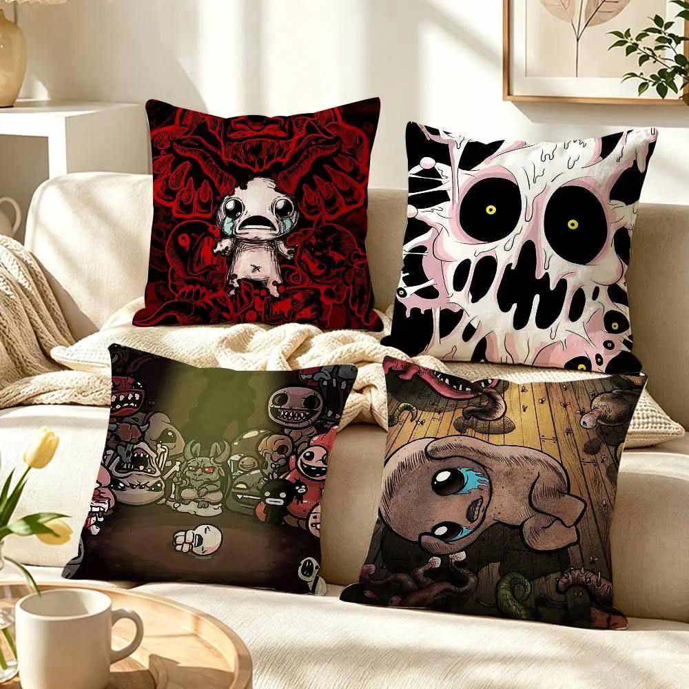 Game T-The Binding of Isaac  Pillow Case Pattern Printed Pillowcase For Living Room Sofa Cushion Cover