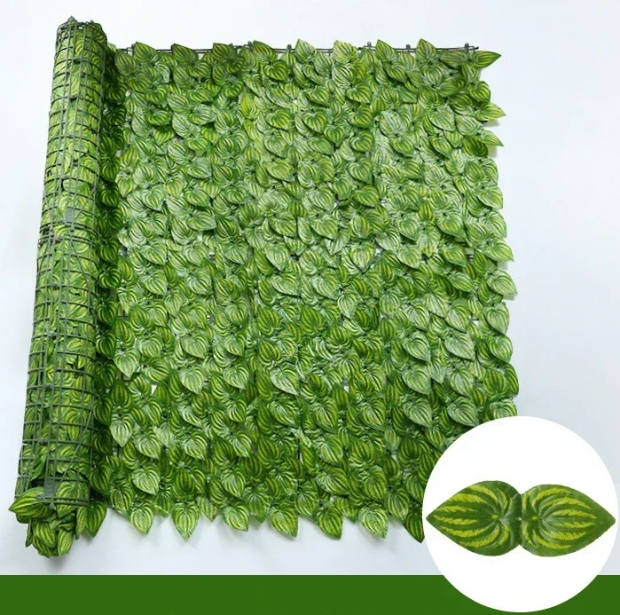 100X300cm Kunstmatige Klimop Hek Plant Gras Wandpaneel Faux Groen Blad Hedge Privacy Scherm Outdoor Huis Tuin balkon Decor