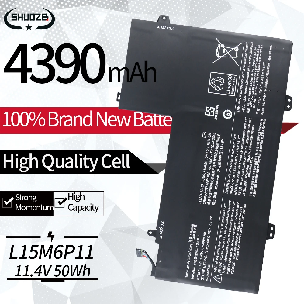 

Новый аккумулятор для ноутбука L15C6P11 L15M6P11 для Lenovo IdeaPad 700S 700S-14ISK 700S-14ISK-6Y30 серии ноутбуков 5B10K13850 11,4 В 50WH