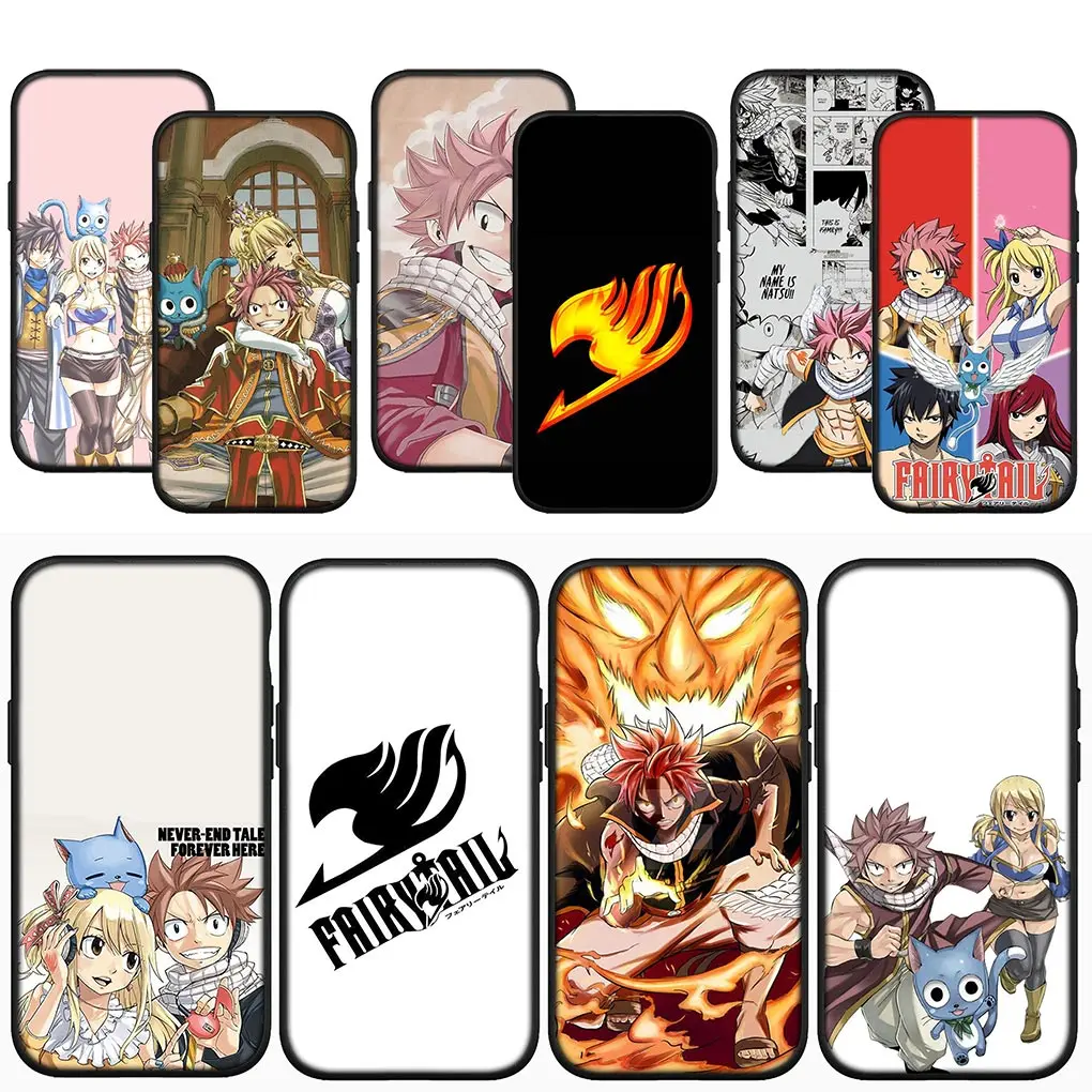 Custodia per telefono Anime Fairy Tail Cover per iPhone 15 14 13 12 Mini 11 Pro X XR XS Max 7 8 Plus + 15 + 8 + custodia morbida