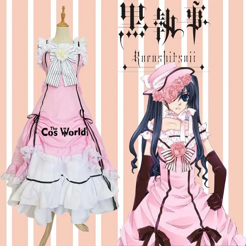 Black Butler Kuroshitsuji Ciel Phantomhive Maid Dress Outfits Anime Cosplay Costumes