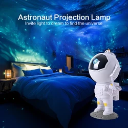 Galaxy Star Projector LED Night Light Starry Sky Astronaut Porjectors Lamp For Decoration Bedroom Home Decorative Children Gifts