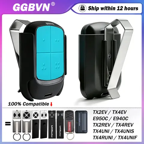 CHAMBERLAIN TX2REV TX4REV E950C E940C LiftMaster TX2EV TX4EV TX4UNI TX4UNIF 433MHz Uzaktan Kumandalı Garaj Kapısı Açacağı ile Çalışın