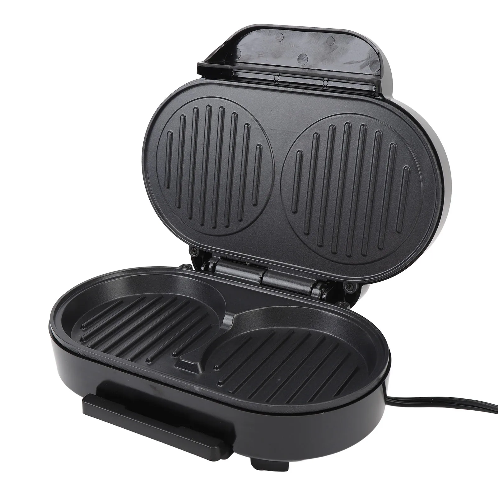 Электрический гриль для гамбургеров с антипригарным покрытием — машина для приготовления блинов, яиц и стейков с безопасной сенсорной ручкой