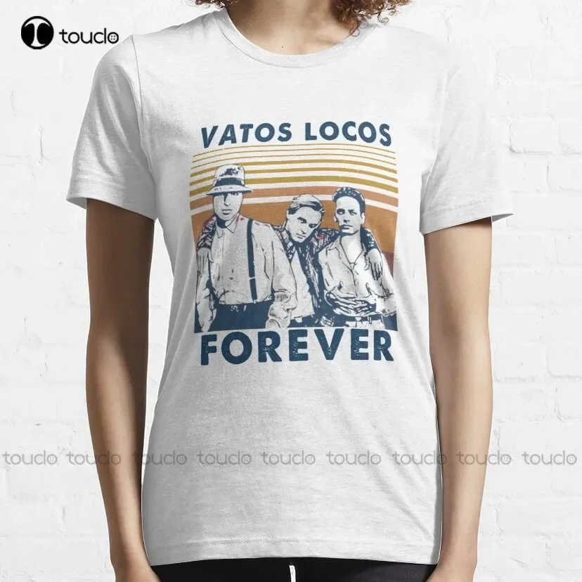 Vatos Locos Forever Black T-Shirt Anime Tshirt High Quality Cute Elegant Lovely Kawaii Cartoon Sweet Harajuku Cotton Tee Shirts