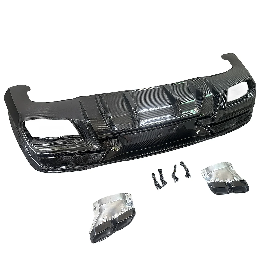 

LD Style Carbon Fiber Rear Diffuser With Exhaust Tips for Mercedes Benz GLE Coupe BodyKit