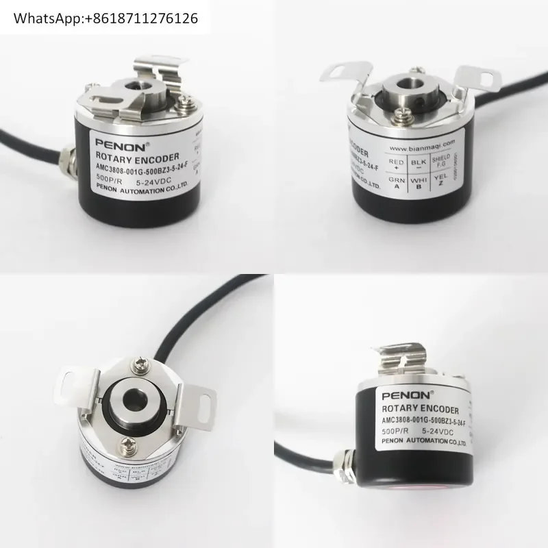 1pcs PENON Rotary Encoder AMC3808-001G-500BZ3-5-24-F-24C2-24F High Precision Incremental Optical Encoder for Industrial