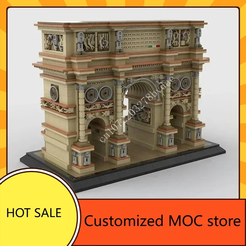 3101PCS 아르코 디 콘스탄티노 MOC 퍼즐 스트리트뷰 건축물 휴일 창의적 생일 조립 장난감 크리스마스 선물 어린이용