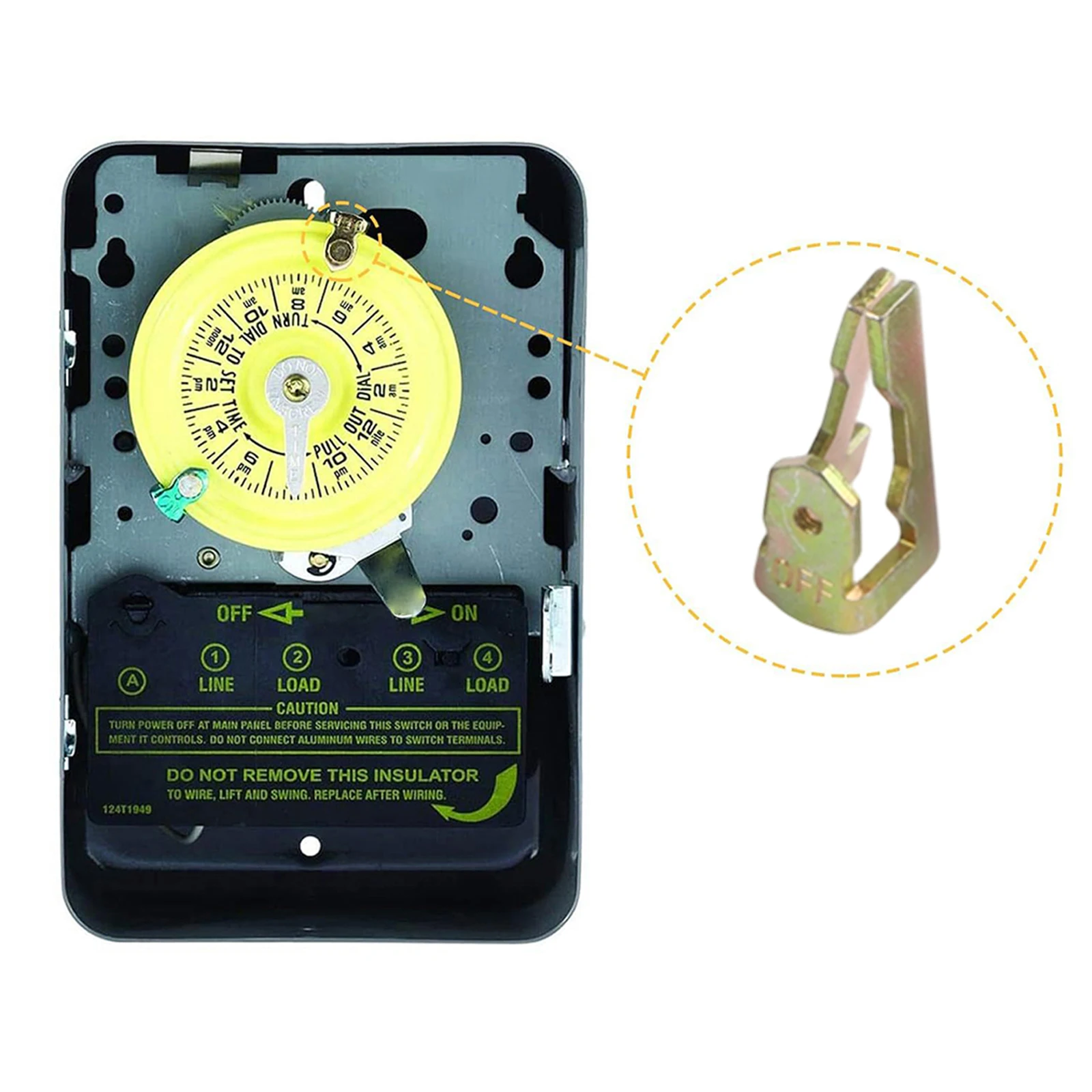 Time Switch Tripper Kit for Intermatic 156T1978A T100 T7000 WH40 Timers Includes Gold Silver Trippers and Screws for Use