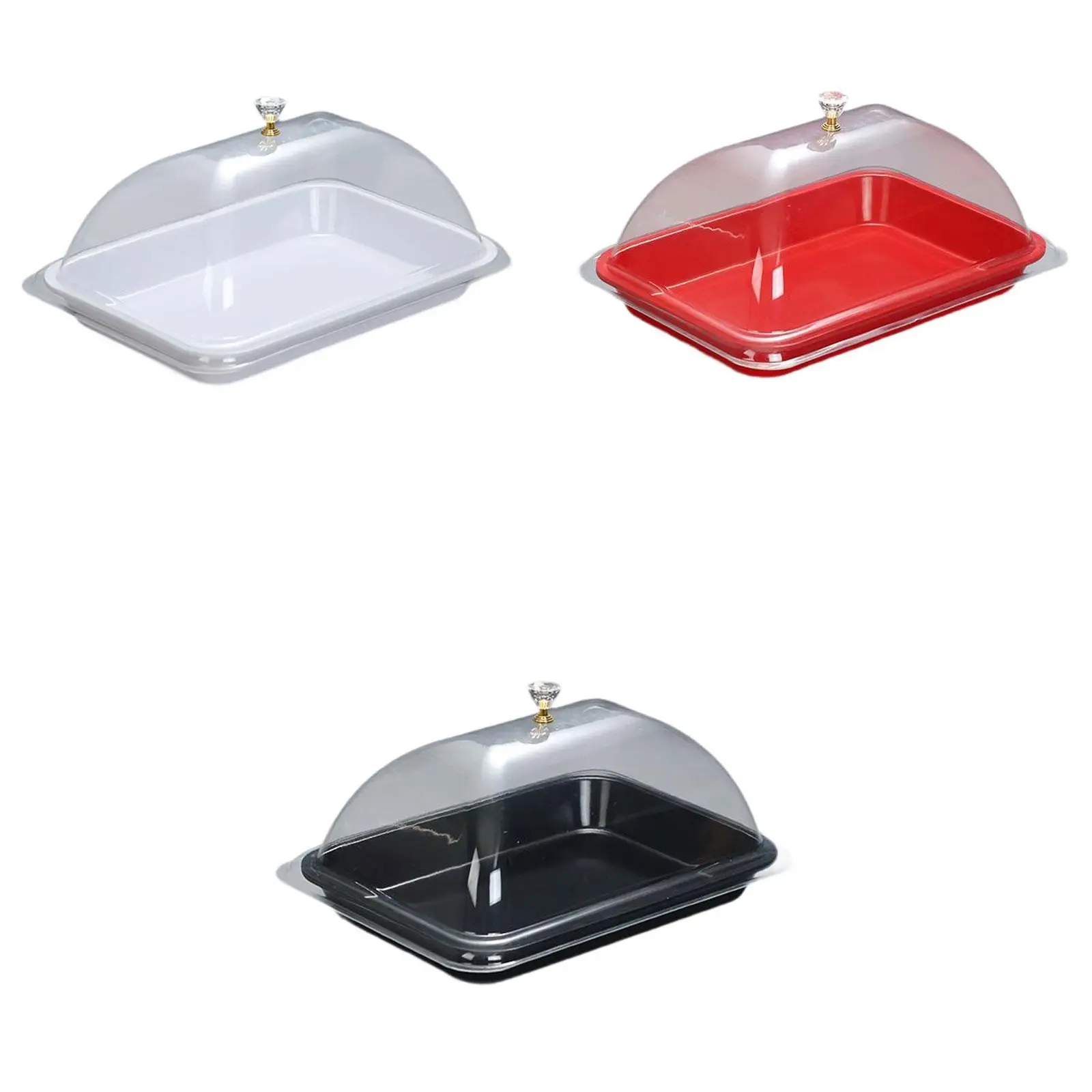 Soporte para pasteles con cúpula, plato para pastel, servidor para magdalenas, bandeja para servir postres, tapa para plato para servir, tienda de postres navideña