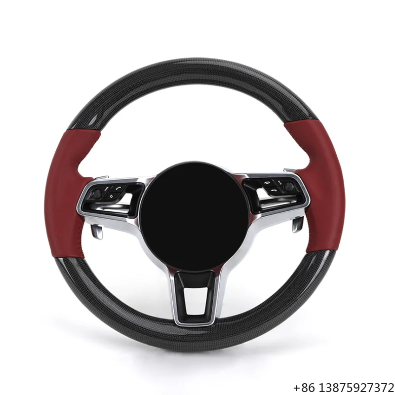 

Upgrade GT Leather Carbon Fiber Steering Wheel for GT4 Boxster 718 981 911 991 991.2 992