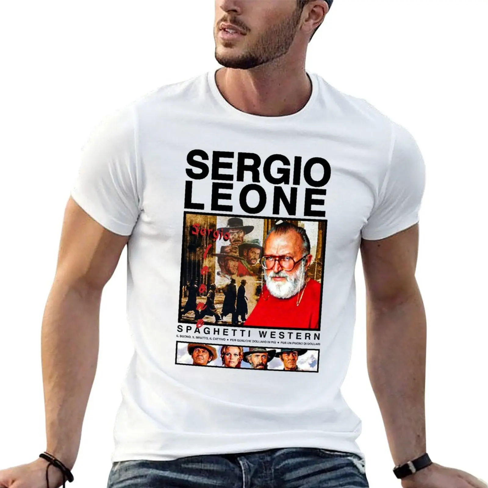 Sergio leone T-Shirt Big Size Short Sleeve Casual Top