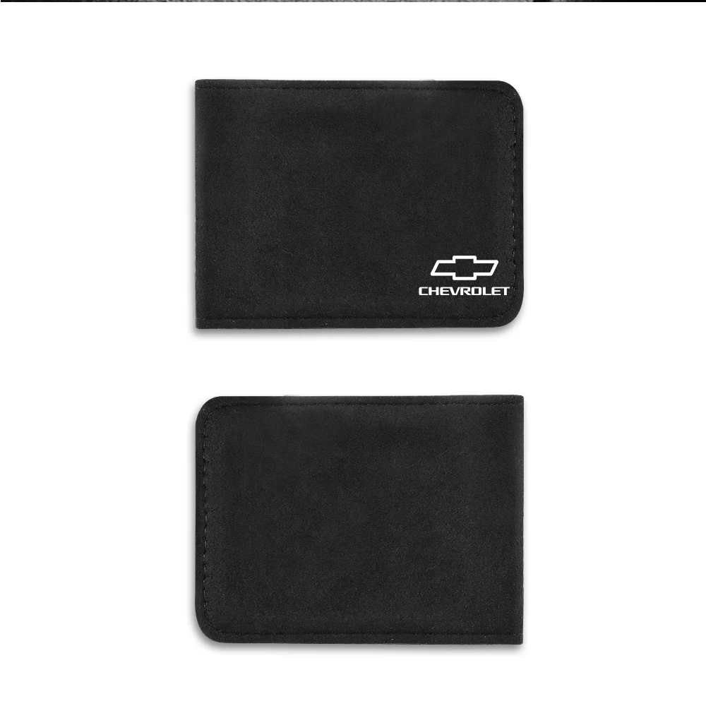 Suede Anti-Fur Auto Driver License Cover Auto Accessories For Chevrolet Cruze Lacetti Captiva SS Equinox Trax Camaro SS Z71 Aveo