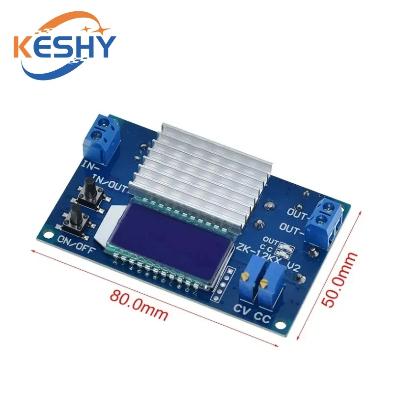 CC CV Buck Converter DC-DC 5.3-32V to 1.2-32V 12A 160W Step Down Power Supply Module Voltage Regulator LCD Transformer with Case