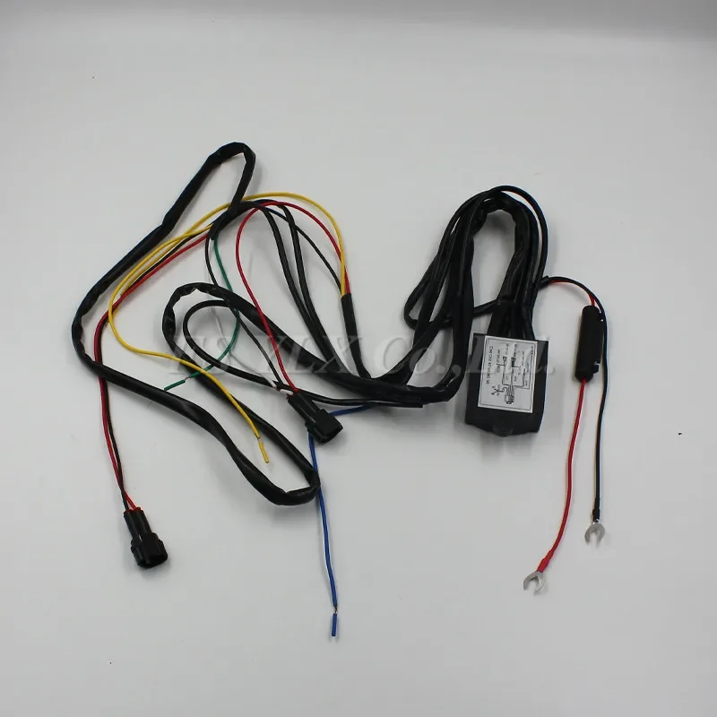FSYLX 1X Car Led daytime light auto ON/OFF DRL controller wire auto with flash reduce light and synchronous steering function