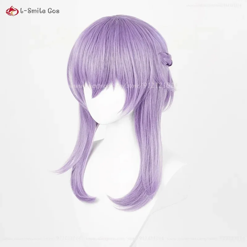 Hiiragi Shinoa شعر مستعار تأثيري 40 سنتيمتر قصيرة الضوء الأرجواني قبل الضفائر الباروكات أنيمي شعر مستعار تأثيري مقاومة للحرارة الاصطناعية الشعر + غطاء شعر مستعار