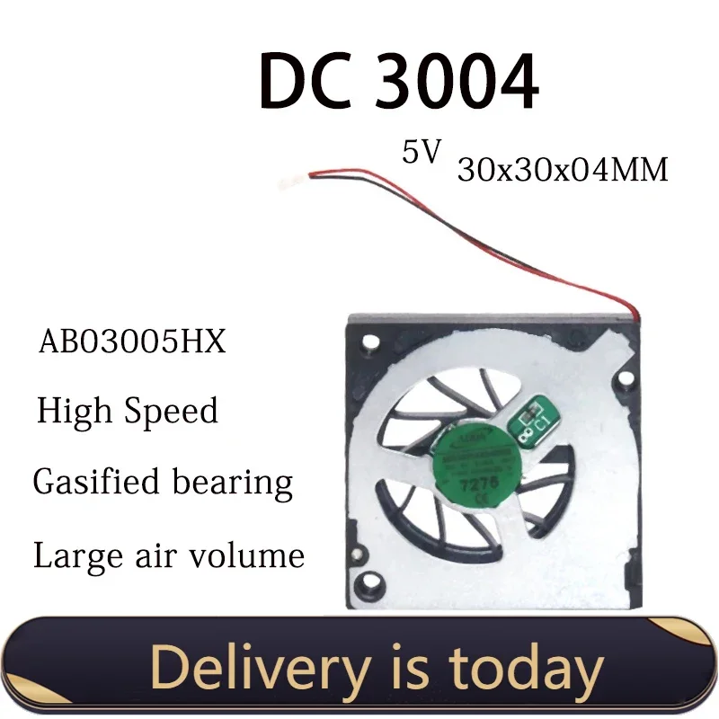 

NEW DC 3004 UAV Notebook Cooling Fan 5V 30x30x4MM Gasified Bearing High Speed 9200RPM 0.07A Micro Turbine Blower With 2pin