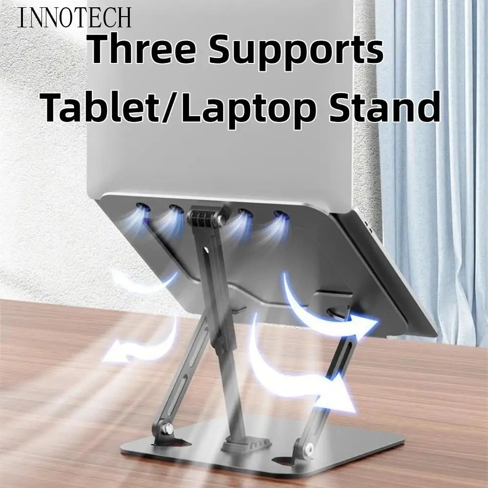 

Tablet Stand Support Rod Laptop Bracket Foldable Adjustable Notebook Stand Metal Portable Tablet Radiator Bracket Desk Holder