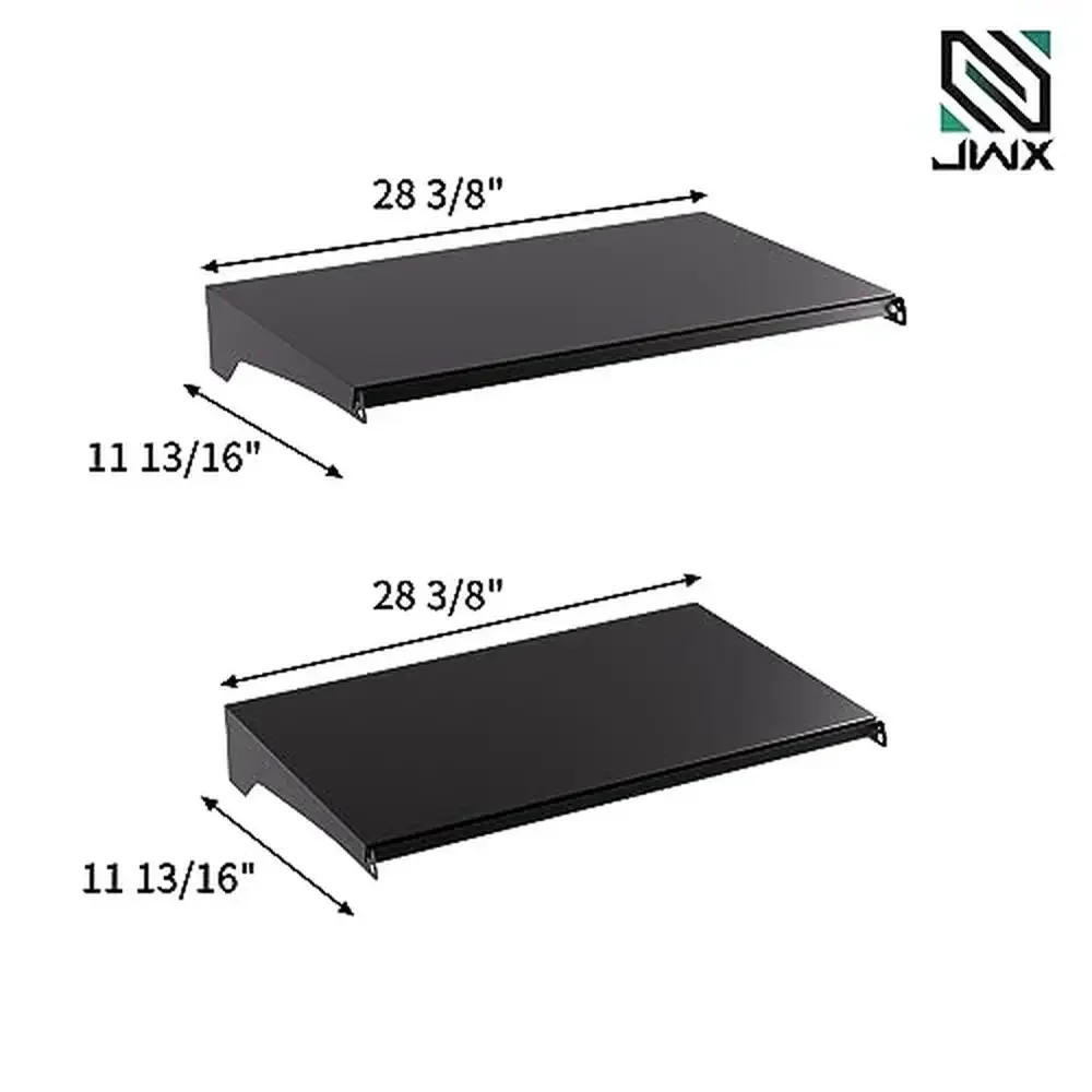 Metal Pegboard Shelf Set x2 Removable Standing Shelf Unit Bedroom & Study Room 12