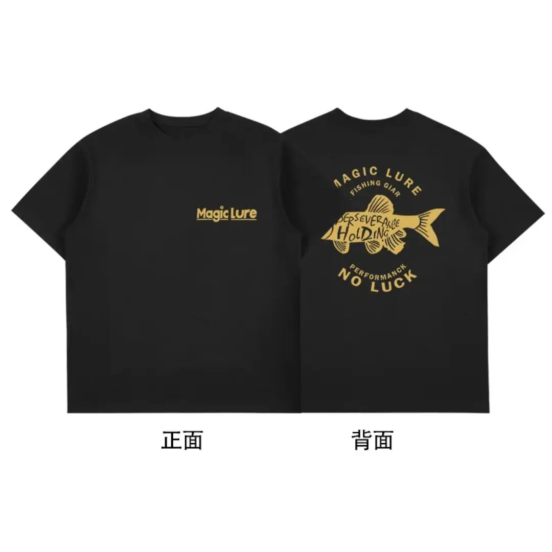 Summer New lure fishing Printing Trend aquarist Fashion Graphic T-Shirts couple Casual Short Sleeve Loose T-Shirt Street Tees