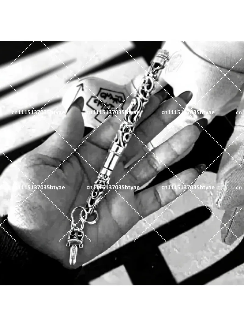 Vintage Metal Ballpoint Pen Cross Hollow Engraved Business Style Gift for Men Women