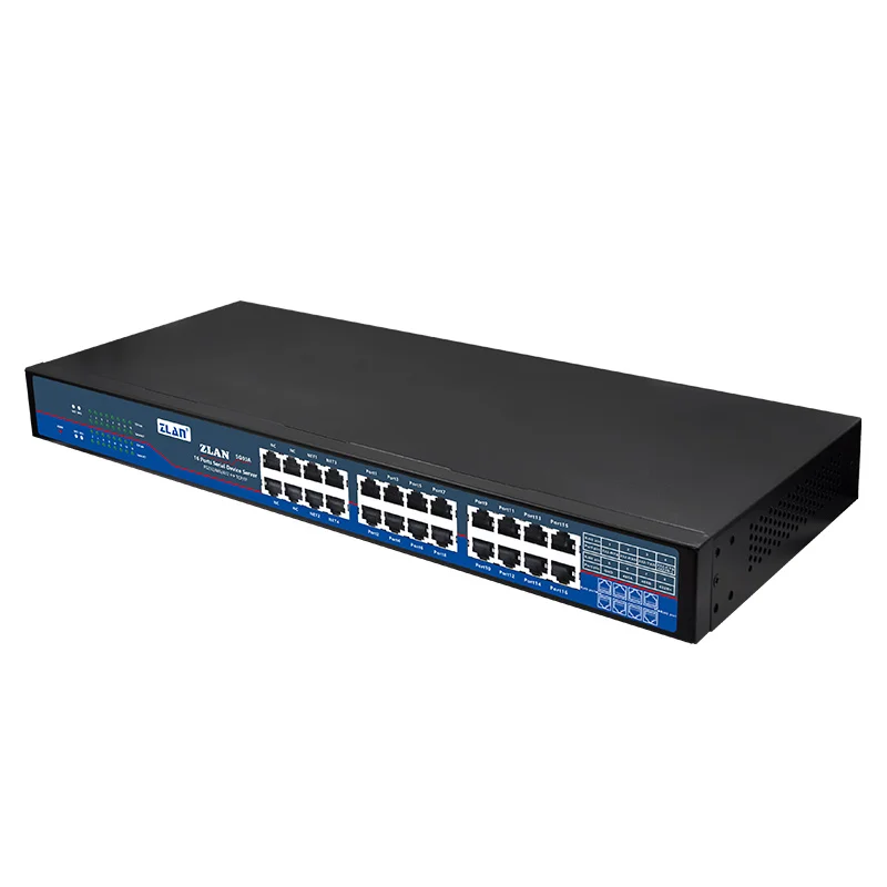 16 port Isolating serial to Ethernet TCP IP Converter Modbus RTU TCP serial server industrial gateway ZLAN5G00A