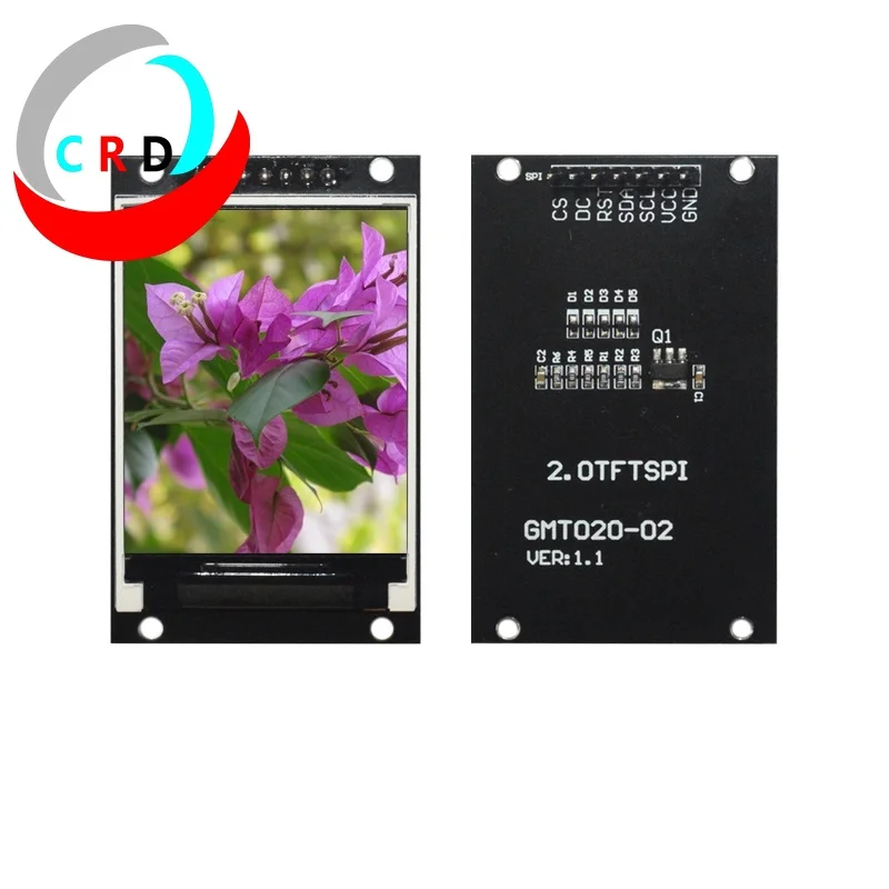 Chanruida 2,0 pulgadas TFT LCD módulo LCD 240x320 a todo color ST7789 pantalla pequeña SPI arduino pantalla táctil pantalla arduino