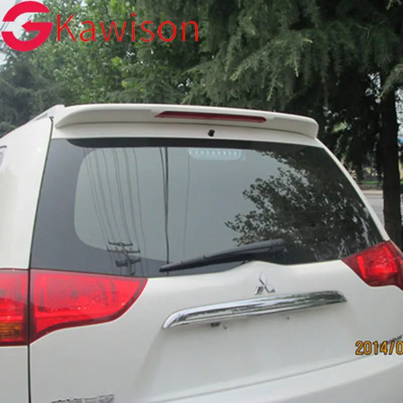 For Mitsubishi pajero sport Spoiler 2008-2014 High Quality ABS Material Car Rear Wing Primer Color Rear Spoiler