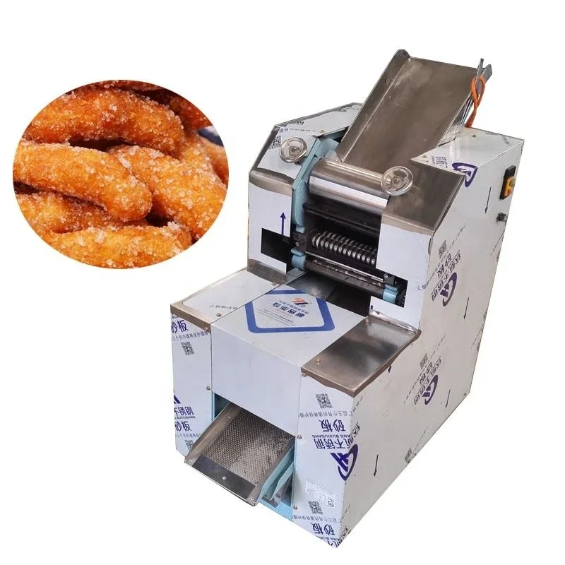 Automatic Dough Cutting Machine Sachima Polished Glutinus Rice Snack Machine for Cookies Making