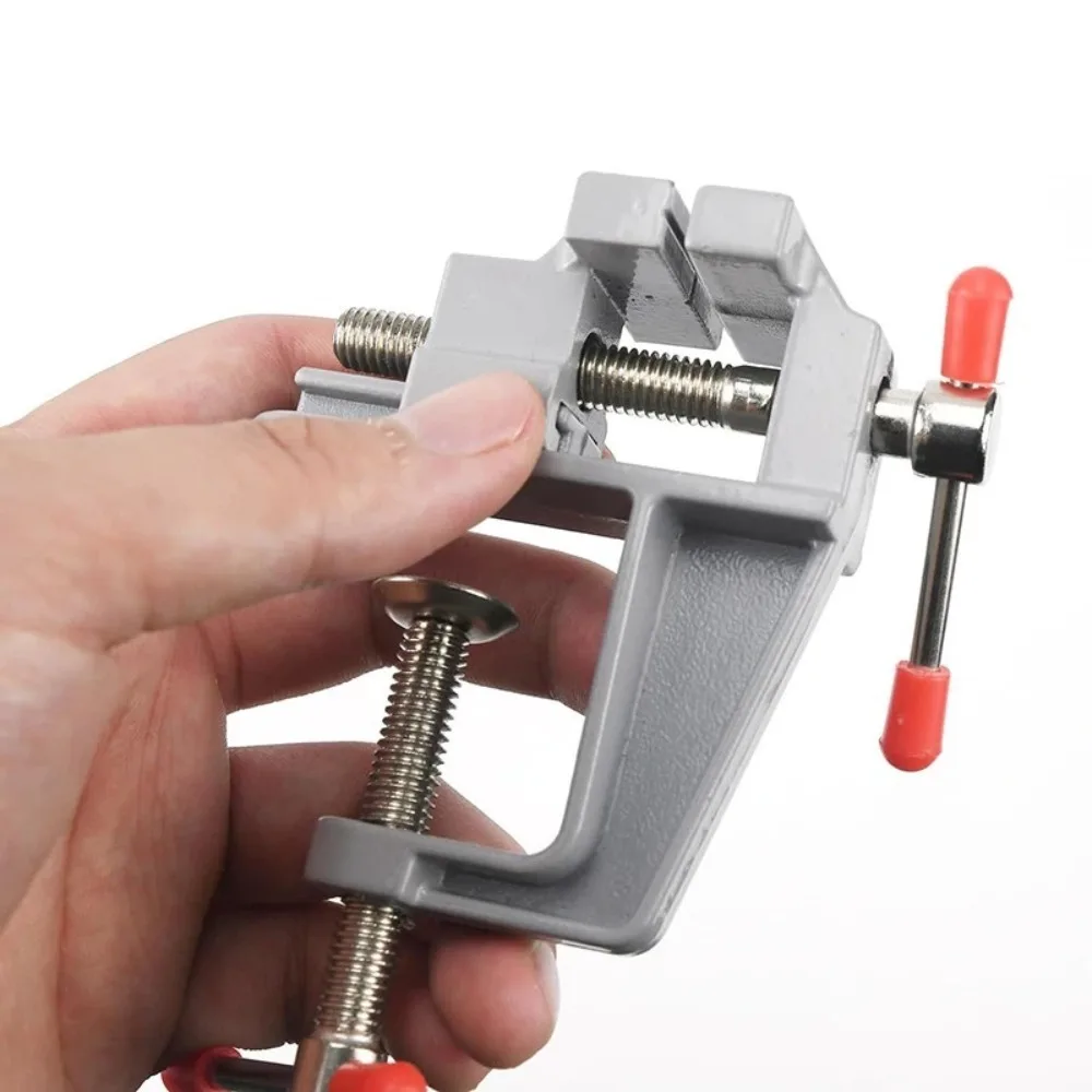 Fotografia 5: Mini Alicate de Bancada Portátil para Joias, Estilo Clipe, Ferramenta Multifuncional de Alumínio de 3,5 Polegadas para Bricolagem
