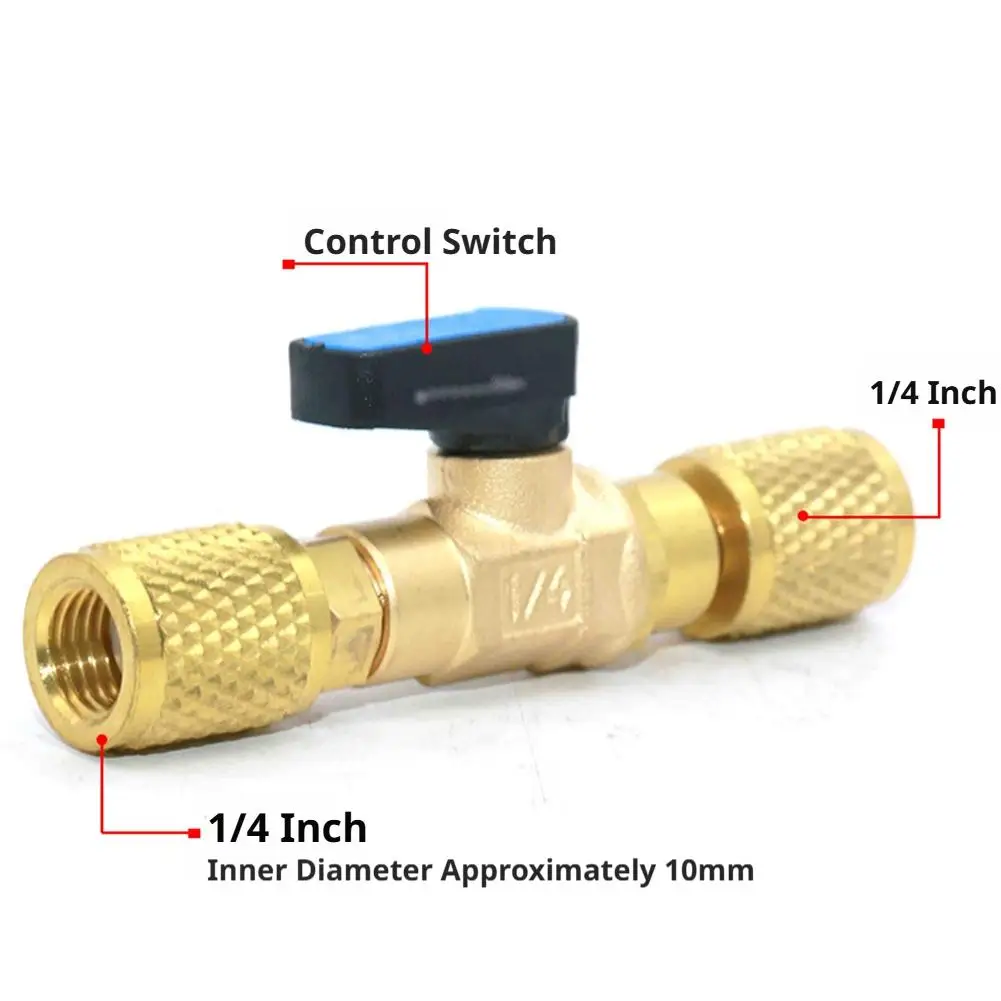 Air Conditioning Refrigerant Ball Valve 1/4
