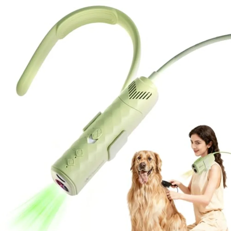 

Фен для собак для груминга, подвесной, с переменным потоком горячего и холодного воздуха, ручной, без рук, низкий уровень шума, ультракомпактный