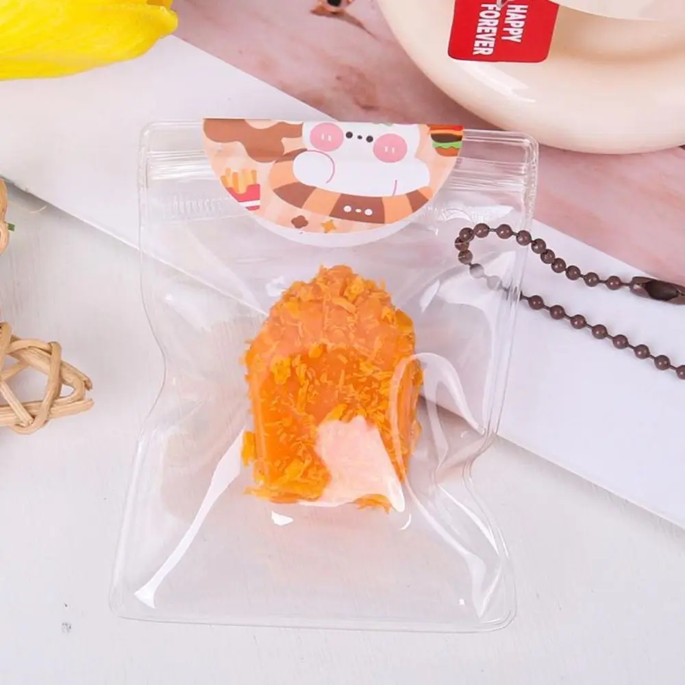 Creative Bread Crumbs Fried Food Pinch Toy Slow Rebound Flexible Squeeze Hamburger Toy TPR Hot Dog Cute Food Pinch Toy Kids