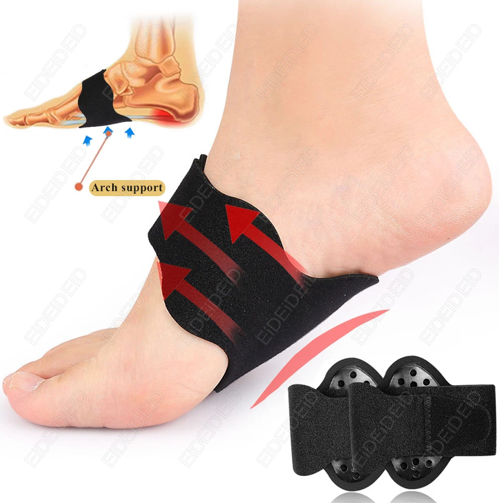 2/4PCS Arch Support Adjustable Orthotics Compression High Arch Cushioning Plantar Fasciitis Pain Relief Foot Pads man women
