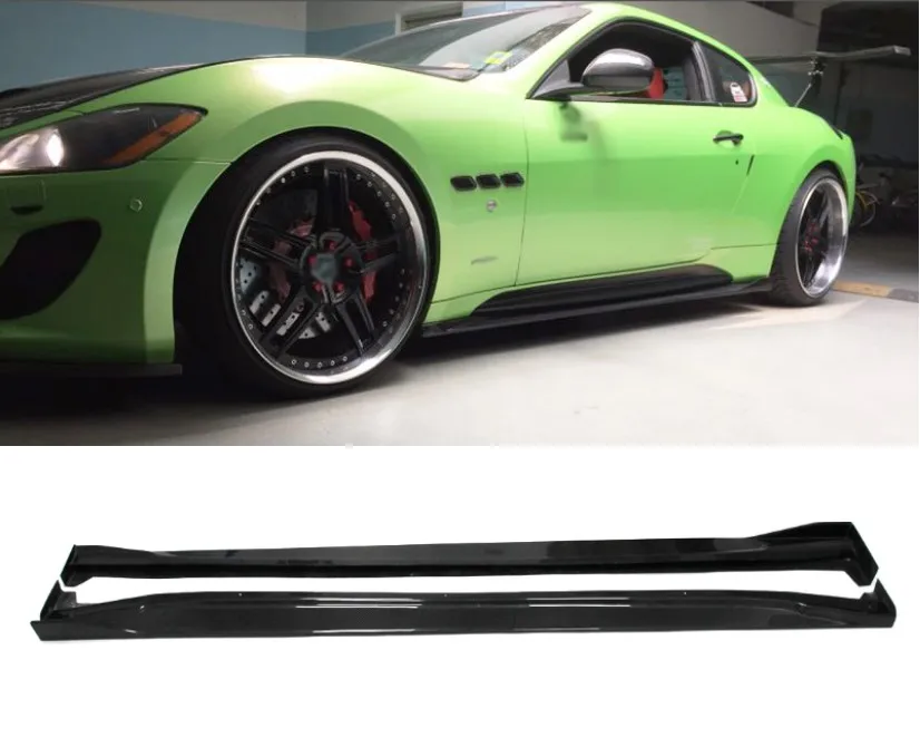 

For Maserati GT GC GTS High Quality Real Carbon Fiber Body Side Skirt Kit Lip Spoiler