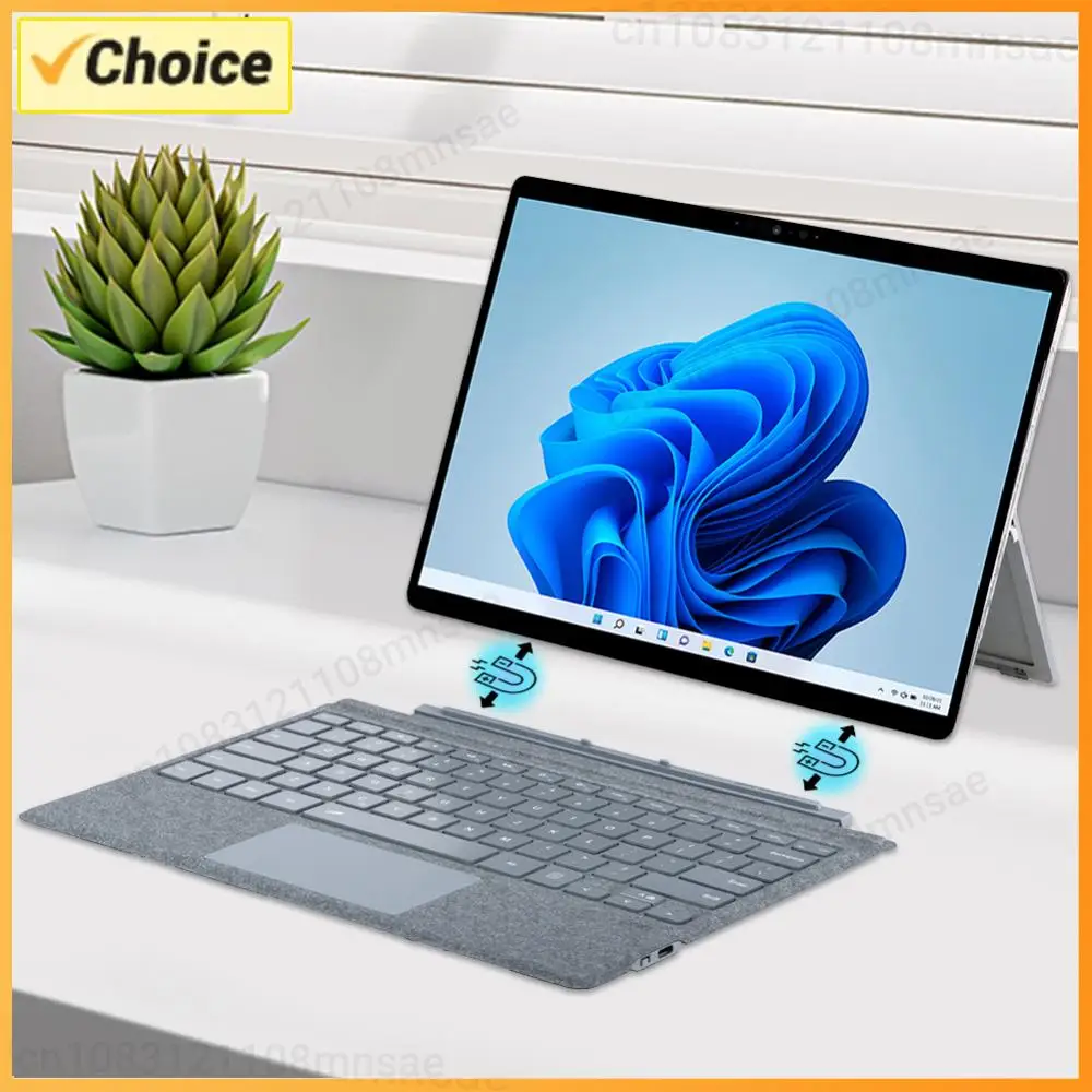 

Trackpad Keyboard 7 Colors Backlight BT Touchpad Keypad with Trackpad Wireless Keypad for Microsoft Surface Pro 3 4 5 6 7 7 Plus