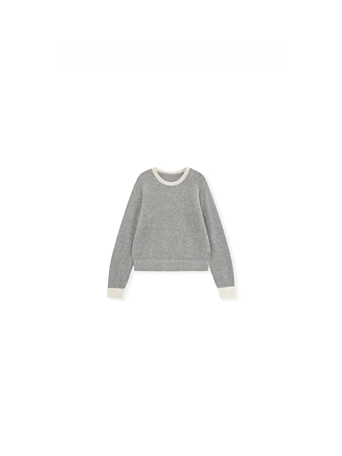 

Удобный вязаный свободный круглый топ Ne Top Spring Season Color Blo Design Simple Sle Week Faion Женская шерстяная смесь S...